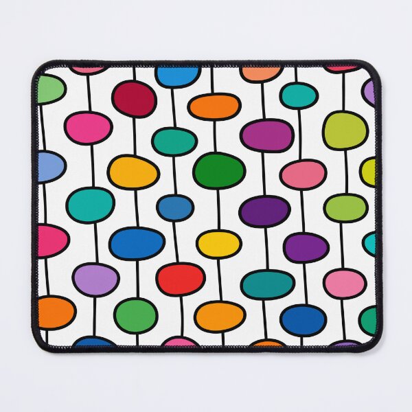 Item preview, Retro Mid Century Modern Colorful Bead Pattern designed and sold by Far Out Goods.