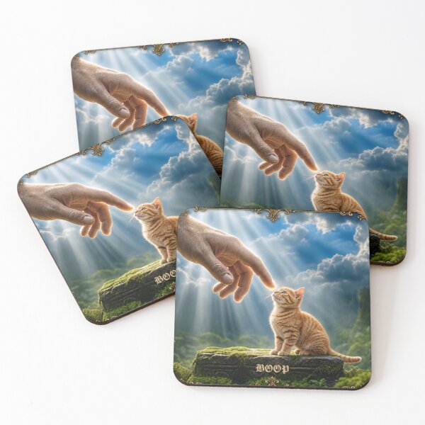 Item preview, The Creation of Cat Funny Orange Tabby Boop designed and sold by Feral Kitty Design Studio, LLC.