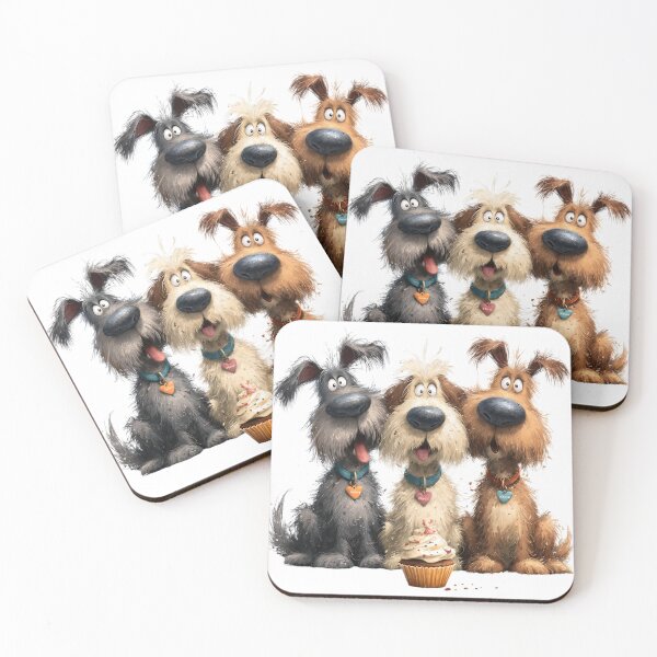 Item preview, Partners in Mischief – Puppy Pals designed and sold by TheCanineCanvas.