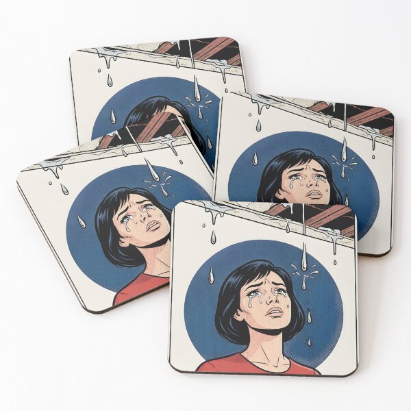 Item preview, Leaking Ceiling Teary Eyes Dark Comic Poster designed and sold by DuckOddity.