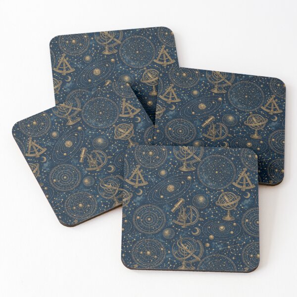 Item preview, Antique Astronomy Charts And Constellations Dark Academia Seamless Pattern Storm Blue designed and sold by StickyGuys.