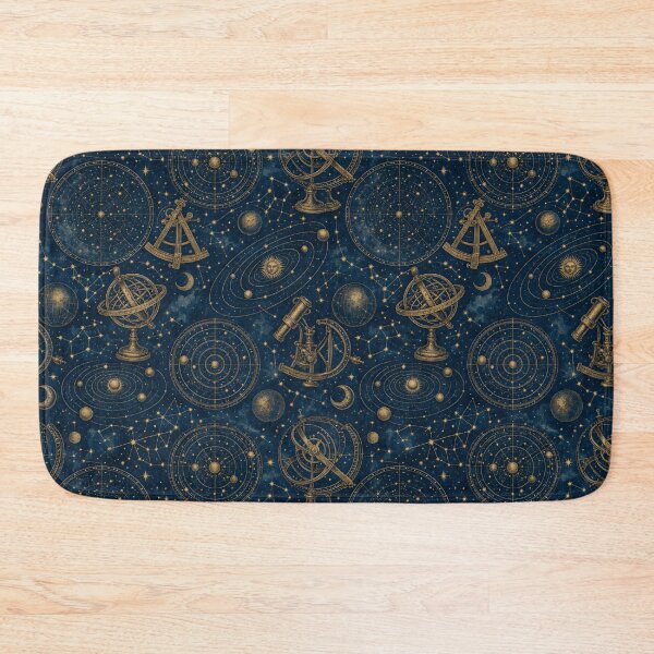 Item preview, Antique Astronomy Charts And Constellations Dark Academia Seamless Pattern Storm Blue designed and sold by StickyGuys.