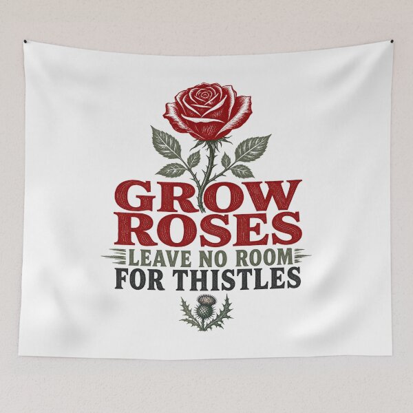 Item preview, The Secret Garden: Grow Roses, Crowd Out Thistles designed and sold by Fenay Designs.