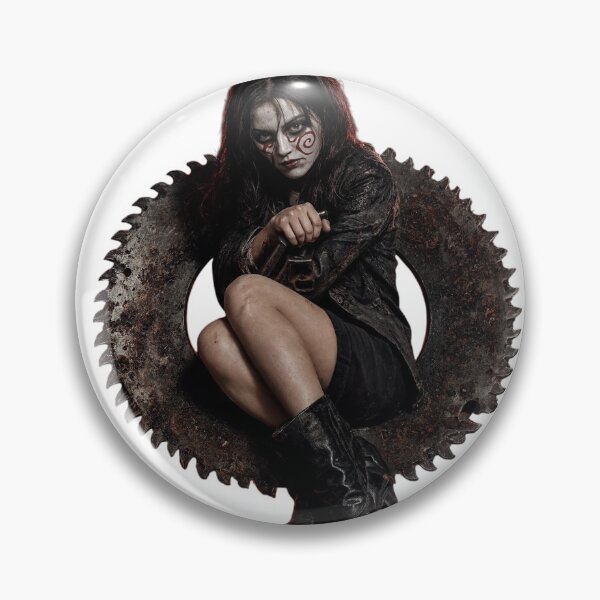 Item preview, Woman with horror makeup sitting in a large rusty as clean cutout designed and sold by Creative88Art.
