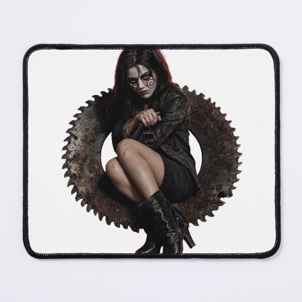 Item preview, Woman with horror makeup sitting in a large rusty as clean cutout designed and sold by Creative88Art.