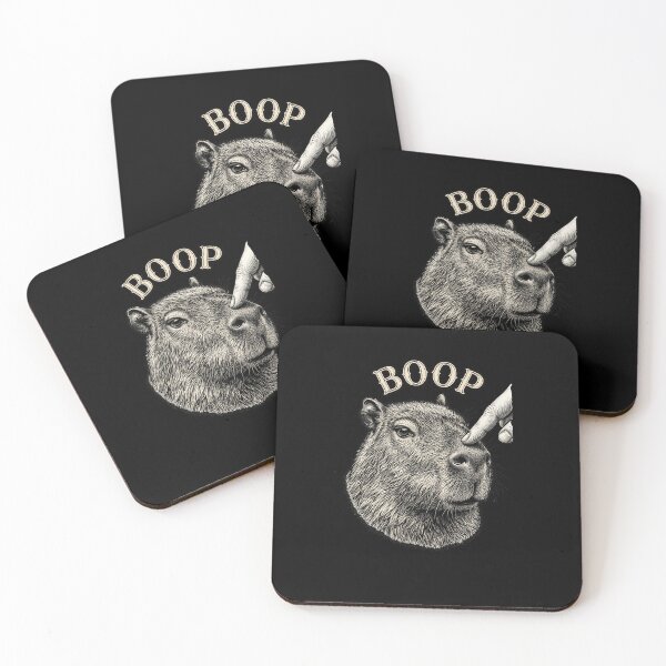 Item preview, Capybara Boop Funny Animal Line Art designed and sold by snowry.