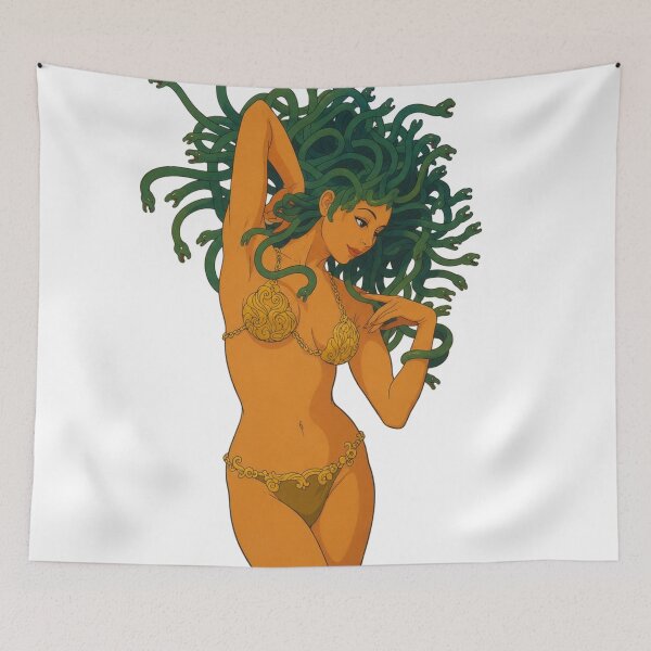 Item preview, Mythic Gorgon Queen Pin-Up | Ancient Greek Fantasy Art | Classic Western Animation Style designed and sold by  Hollow Moon Studios..