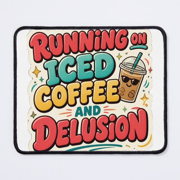 Item preview, Running on Iced Coffee and Delusion designed and sold by SportsShip.