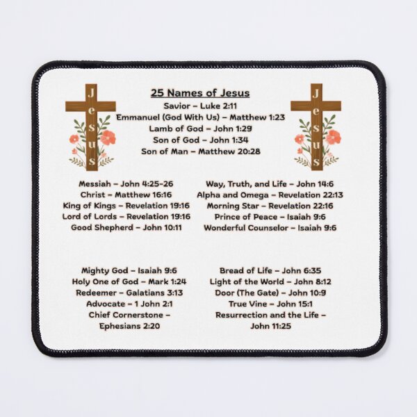 Item preview, 25 Names of Jesus designed and sold by tellit24seven.