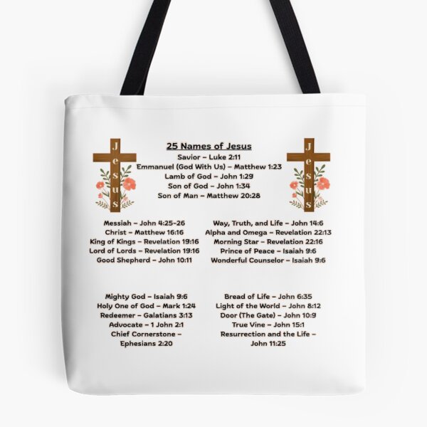 Item preview, 25 Names of Jesus designed and sold by tellit24seven.