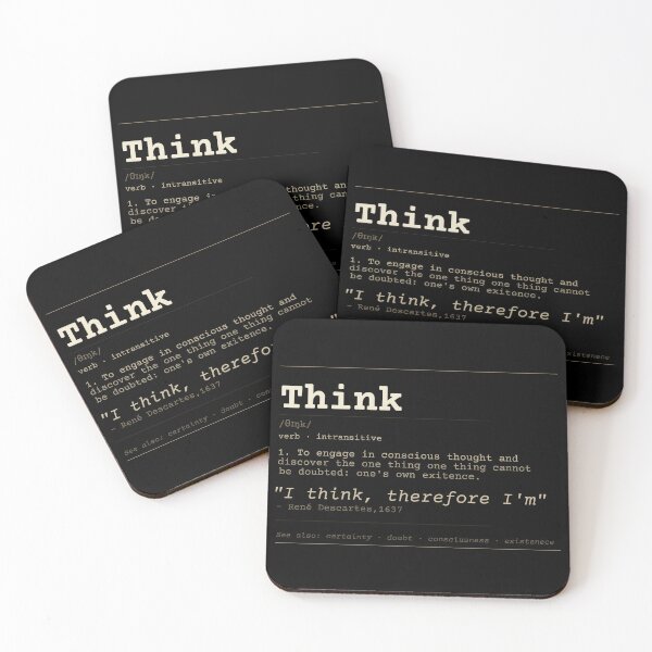 Item preview, Copy of Descartes' "I think, therefore I am" Obscure English Dictionary designed and sold by Will-to-Power.