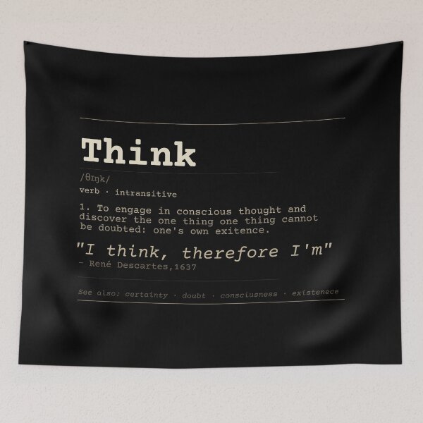 Item preview, Copy of Descartes' "I think, therefore I am" Obscure English Dictionary designed and sold by Will-to-Power.