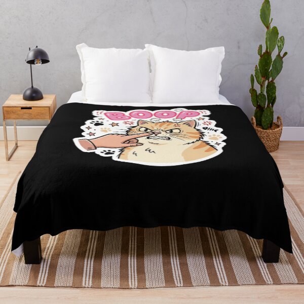 Item preview, BOOP Funny Angry Cat Nose Poke Feline Humor designed and sold by snowry.