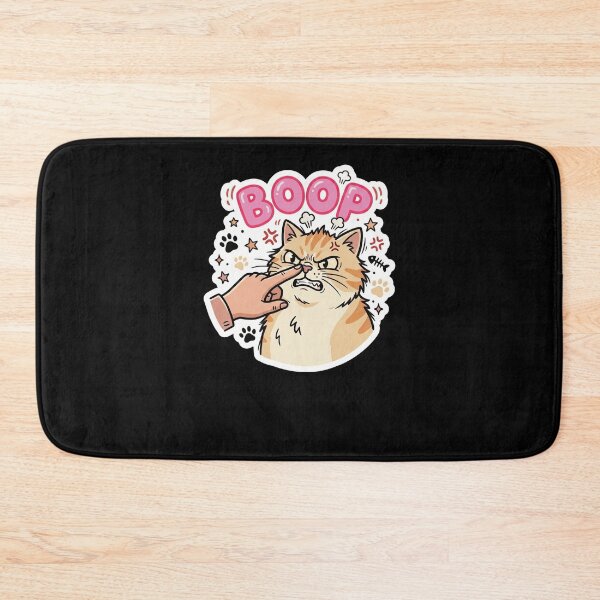 Item preview, BOOP Funny Angry Cat Nose Poke Feline Humor designed and sold by snowry.