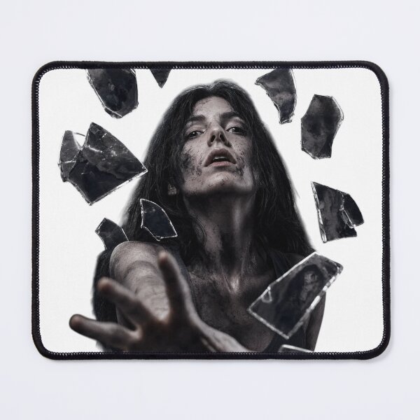 Item preview, Woman reaching through broken glass fragments as transparent object designed and sold by Creative88Art.