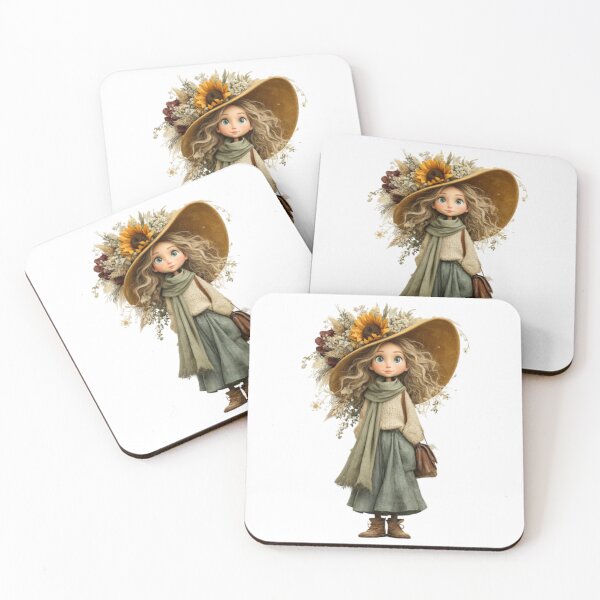 Item preview, Stylish Doll with Sunflower Hat designed and sold by Mikethe01.