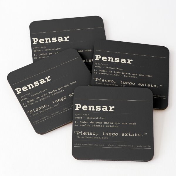 Item preview, I think, therefore I am. Descartes, obscure Spanish dictionary designed and sold by Will-to-Power.