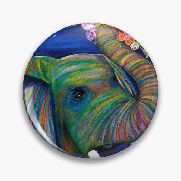 Item preview, Colorful Elephant  designed and sold by vintagevixen75.