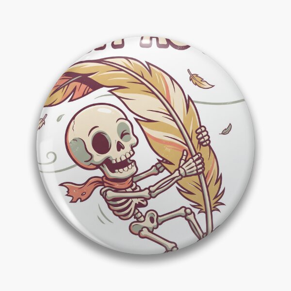 Item preview, Skeleton Dancing with Giant Feather designed and sold by MisteryDesigner.
