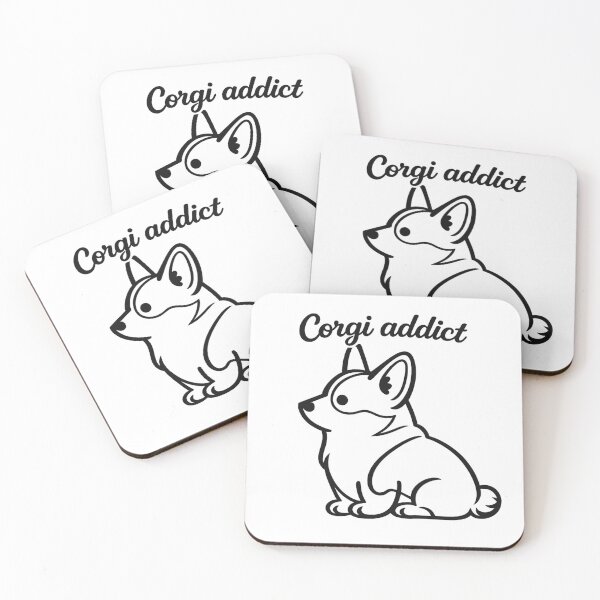 Item preview, Corgi Addict Minimal Line Art designed and sold by Tee Visions.