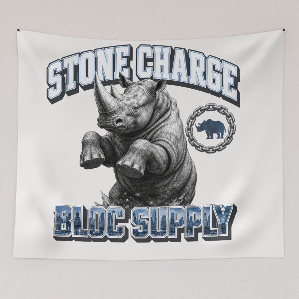 Item preview, Stone Charge Rhino  designed and sold by freshwear design.