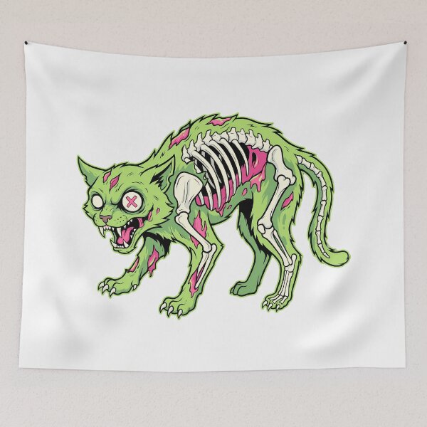 Item preview, Zombie Cat Skeleton designed and sold by InfiniteOrbit.
