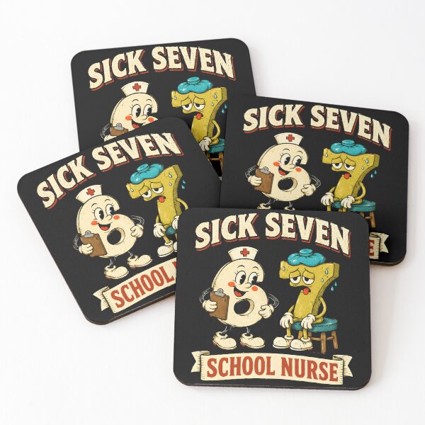 Item preview, Sick Seven School Nurse 6-7 Number Pun designed and sold by Victor Shadehorn.