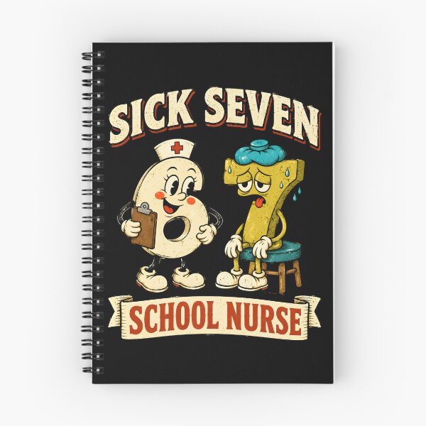 Item preview, Sick Seven School Nurse 6-7 Number Pun designed and sold by Victor Shadehorn.