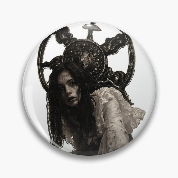 Item preview, Young woman in white lace dress standing on transparent background designed and sold by Creative88Art.