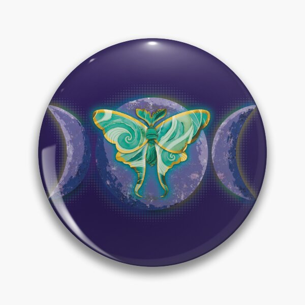 Item preview, Gilded Lunar Moths designed and sold by Mx’d Media Art and Design by Henri Hulo.