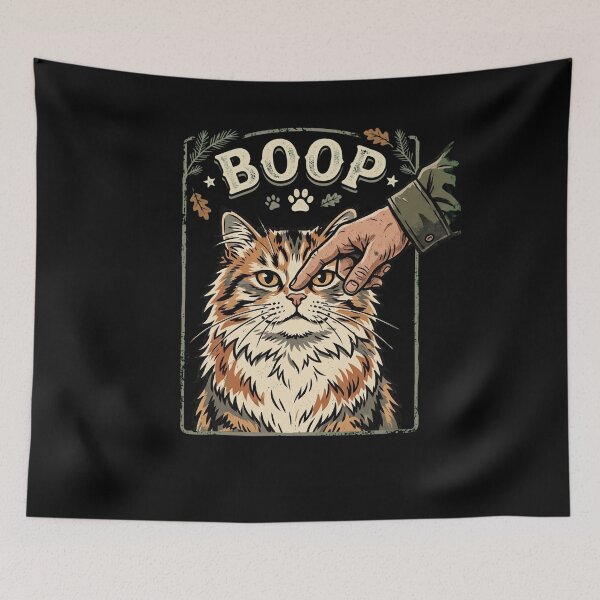 Item preview, BOOP Funny Cat Nose Tap Feline Pet Lover designed and sold by snowry.