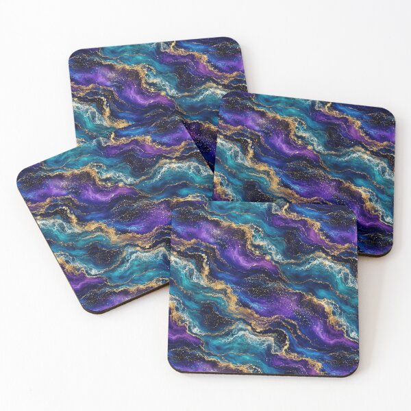 Item preview, Celestial Ocean Diagonal Gold Wave Art designed and sold by Inkworksbyshery.