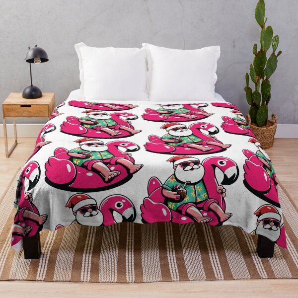 Item preview, Tropical Santa Flamingo Float designed and sold by butterflies-new.