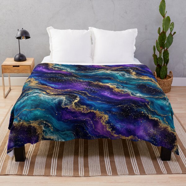 Item preview, Celestial Ocean Diagonal Gold Wave Art designed and sold by Inkworksbyshery.
