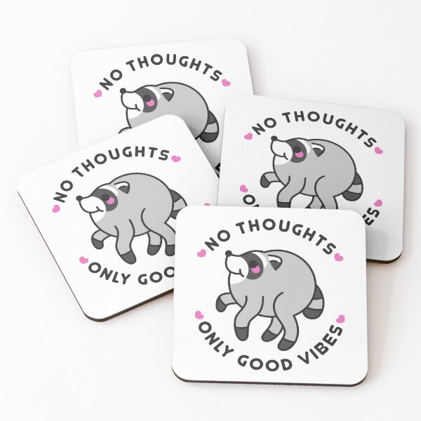 Item preview, Good Vibes Jimothy Raccoon designed and sold by Stephanie Hardy.