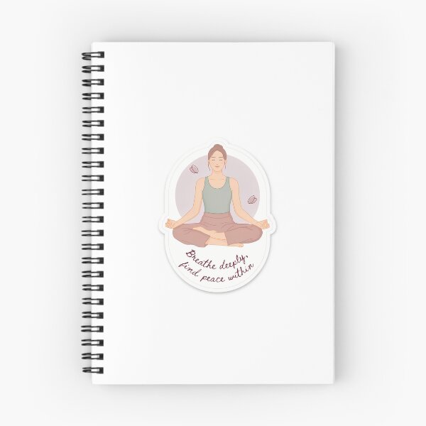 Item preview, Peaceful Yoga Pose with Calming Quote designed and sold by NiftyWrx.