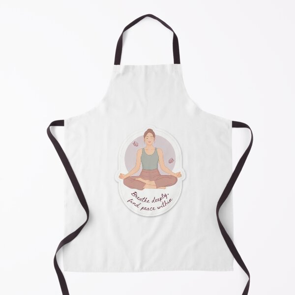 Item preview, Peaceful Yoga Pose with Calming Quote designed and sold by NiftyWrx.