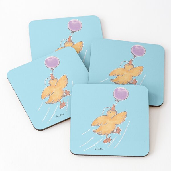 Item preview, Duckling & Balloon designed and sold by AnimalScribbles.