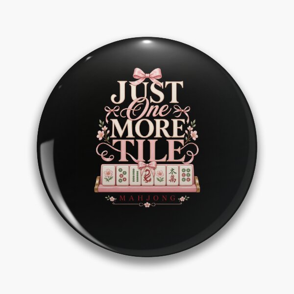 Item preview, Mahjong Player One More Tile Game Lover designed and sold by snowry.