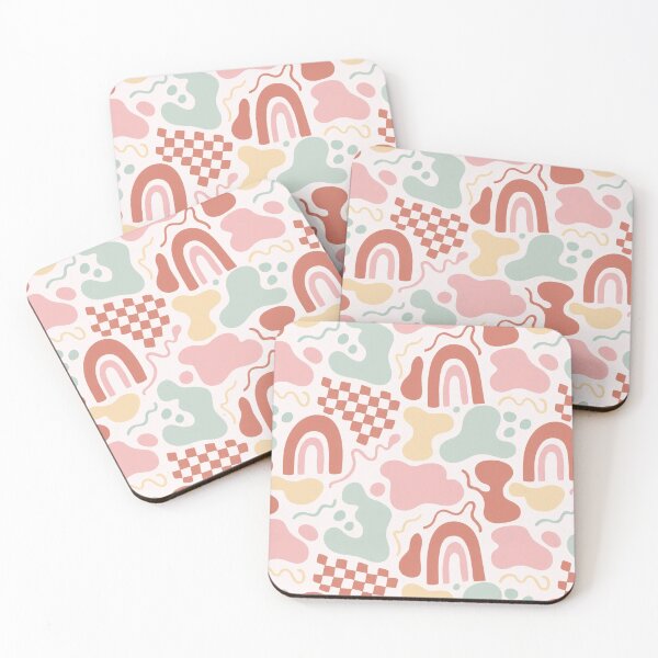Item preview, Abstract Arches Blobs And Squiggles Danish Pastel Seamless Pattern Pale Mint designed and sold by StickyGuys.
