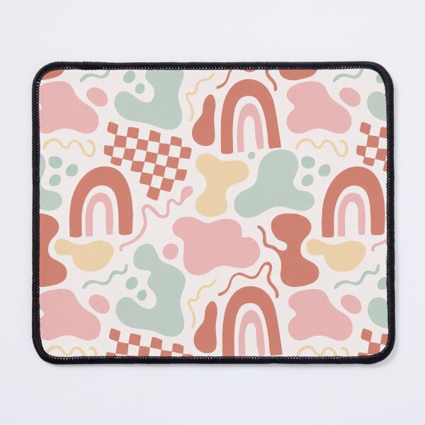 Item preview, Abstract Arches Blobs And Squiggles Danish Pastel Seamless Pattern Pale Mint designed and sold by StickyGuys.