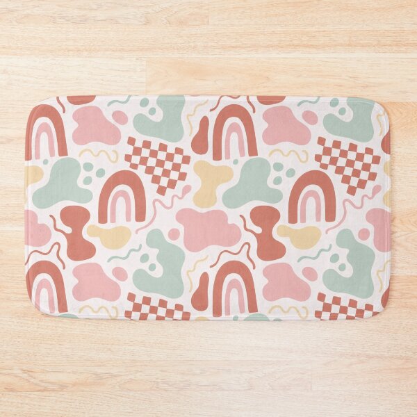 Item preview, Abstract Arches Blobs And Squiggles Danish Pastel Seamless Pattern Pale Mint designed and sold by StickyGuys.