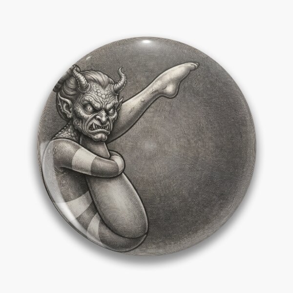 Item preview, The Horned Contortionist – Vintage Demon designed and sold by kdhill.