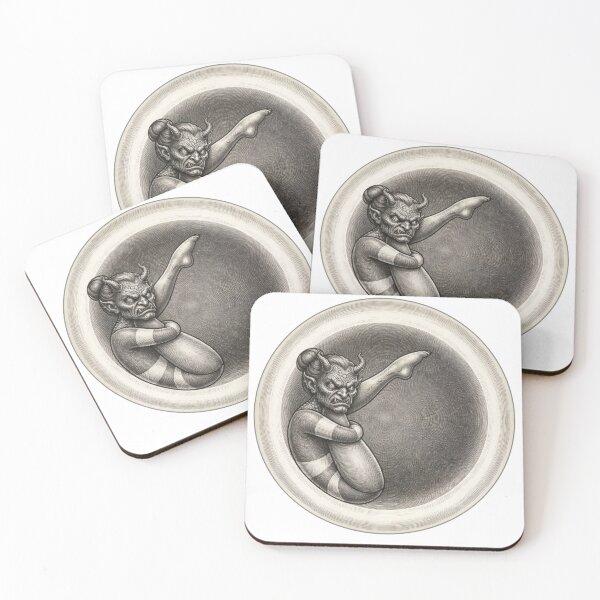 Item preview, The Horned Contortionist – Vintage Demon designed and sold by kdhill.