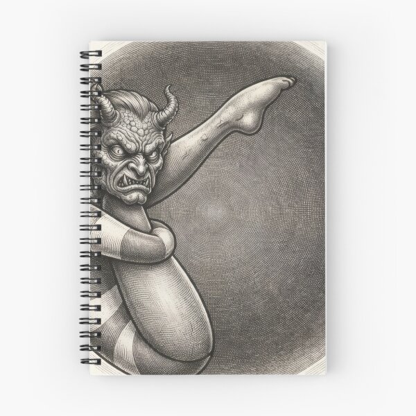 Item preview, The Horned Contortionist – Vintage Demon designed and sold by kdhill.
