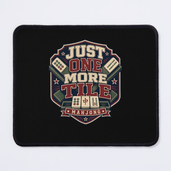 Item preview, Mahjong Tile Game Always One More Player Design designed and sold by snowry.