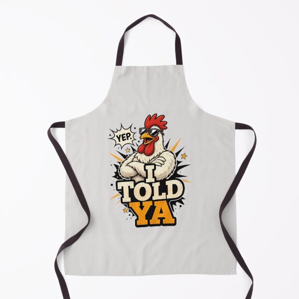 Item preview, I Told Ya Funny Rooster Illustration with Confident Sarcastic Humor designed and sold by Cree8if.