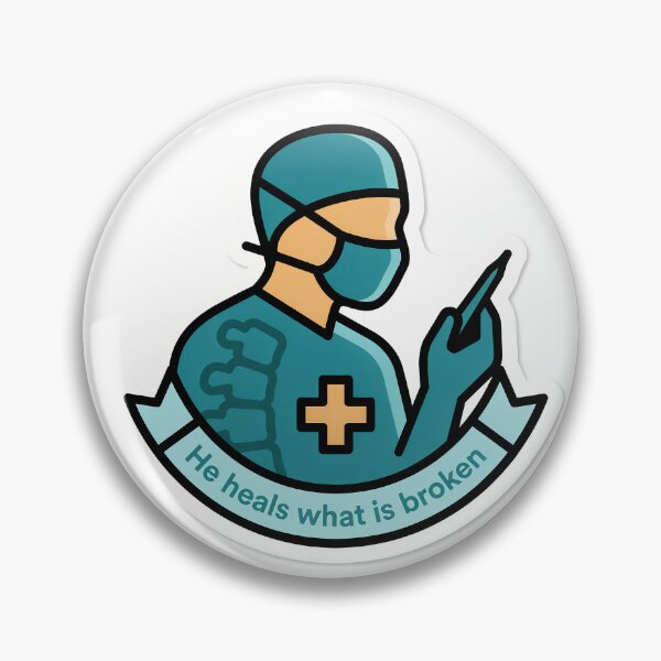 Item preview, Spine Surgeon Healing Icon designed and sold by NiftyWrx.
