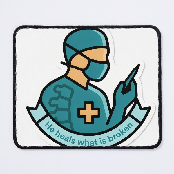 Item preview, Spine Surgeon Healing Icon designed and sold by NiftyWrx.