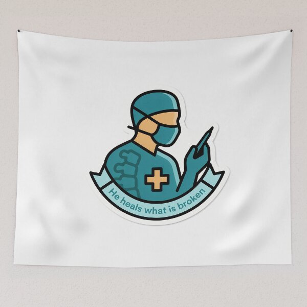 Item preview, Spine Surgeon Healing Icon designed and sold by NiftyWrx.